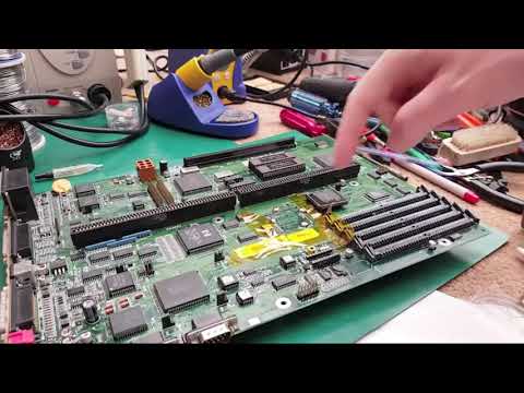 Commodore Amiga A4000 Super Buster Removal - Low Melting Point Solder