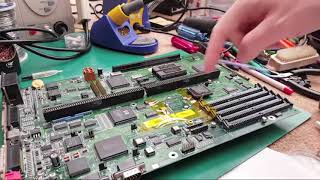 Commodore Amiga A4000 Super Buster Removal - Low Melting Point Solder