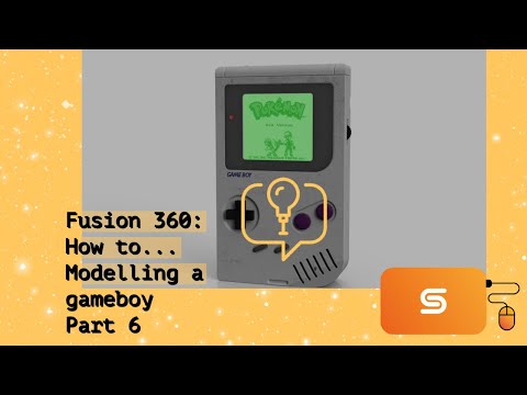 Fusion 360: Gameboy tutorial- Part 6 final details and render