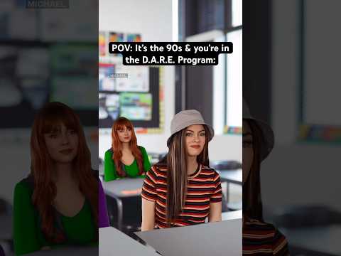POV: It’s the #90s & you’re in the D.A.R.E. Program. #nostalgia #90skids #millennials