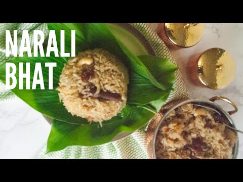 Sweet Coconut Rice Recipe | Narali Bhat Recipe | FoodLifeAndMoney