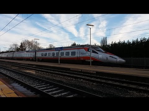 HD - Frecciargento (FA 8419) Venezia S. Lucia - Fiumicino Aeroporto in transito ad alta velocità