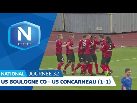 J32: US Boulogne CO - US Concarneau (1-1), le résumé I National FFF 2018-2019