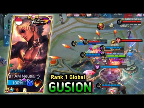 Top 1 Global Gusion by ø I AM Neutral ツ - Gusion Gameplay #1 - MLBB