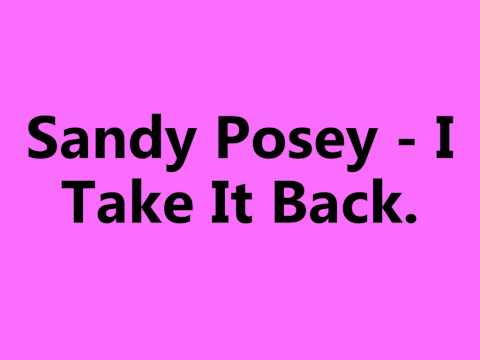 Sandy Posey - I Take It Back (Original 45 Disc)