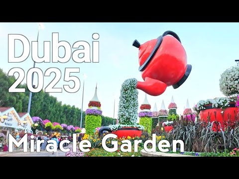 Dubai [4K] Discover the Magic of Dubai Miracle Garden 2025 🌸