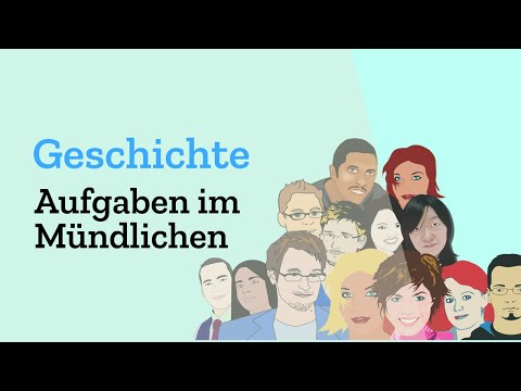 What tasks and topics are covered in the oral Abitur exam in history?