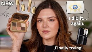 New Makeup Launches Try On! Lisa Eldridge Fawn Palette, Liquid Silk Eyeshadow, Dior Foundation Stick