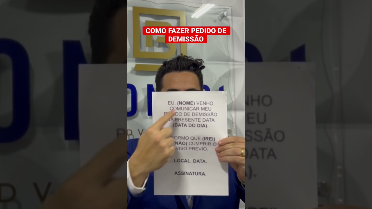 COMO FAZER PEDIDO DE DEMISSÃO 2023 #direitostrabalhistas #trabalho #demissão #emprego #dinheiro
