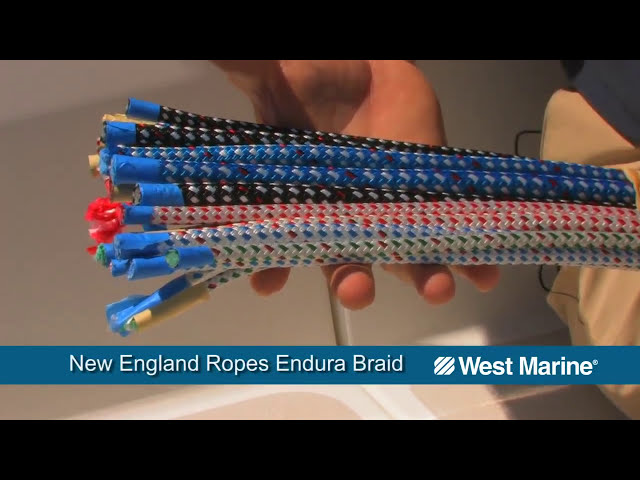 NEW ENGLAND ROPES Endura Braid Dyneema Double Braid Rope in Solid Colors,  Sold by the Foot