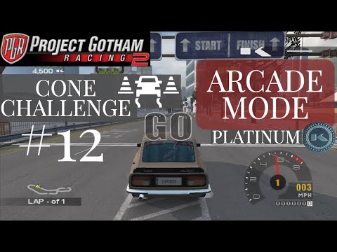 Project Gotham Racing 2 Arcade Mode Platinum  |  Let's Play  |  Cone Challenge #12