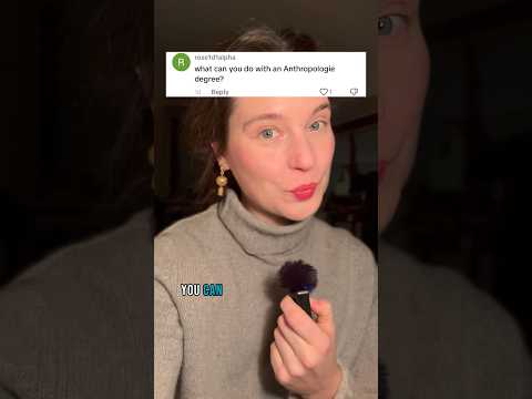 What do you think about a career in anthropology? #careerpath #anthropologistexplains