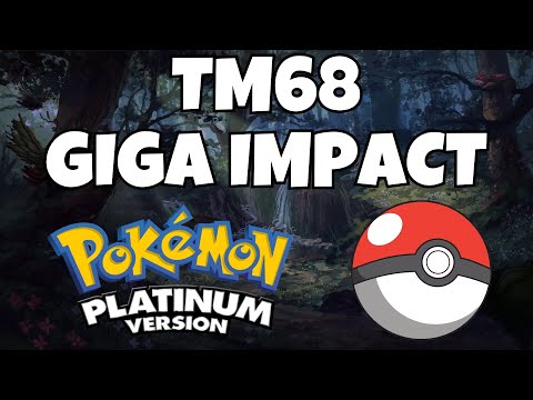 How To Find TM68 Giga Impact In Pokemon Platinum | Pokemon Platinum Tutorial