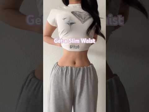 Get a Slim Waist in 7 days (No Equipment) #fitness #workout #pilates