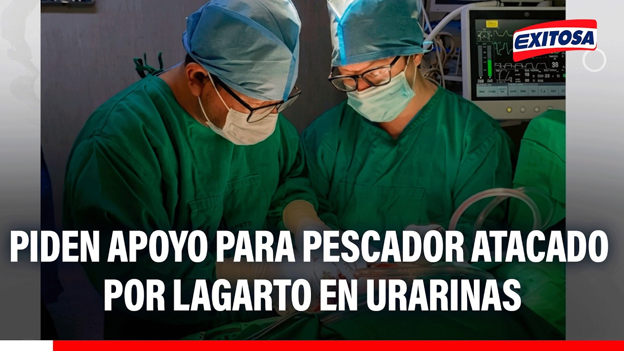 🔴🔵 Familia de pescador que perdió el brazo por ataque de lagarto pide apoyo para su recuperación