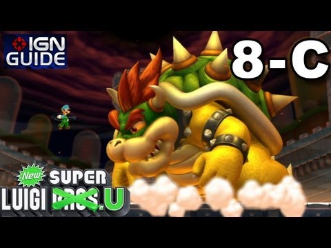 New Super Luigi U 3 Star Coin Walkthrough - Peach's Castle: The Final Battle