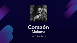 Maluma - Corazón Lyrics English and Spanish (&amp; Portuguese) ft. Nego do Borel (Translation)