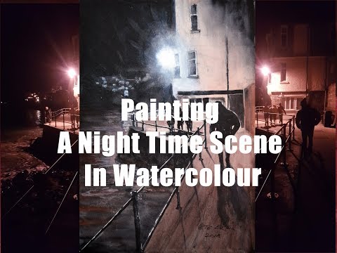 Thumbnail of Painting A Night Time Scene In Watercolour