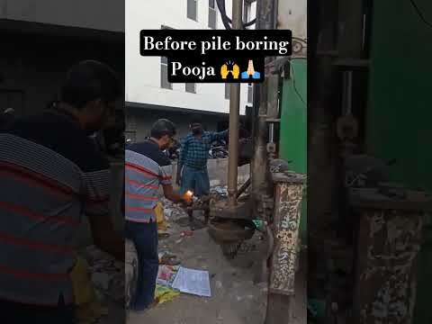 Pile boring pooja #pilefoundation #column #architecturaldrawing #roofbeam #stirrups #building #home