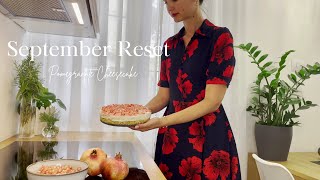 Slow Living in Italy: Post-Vacation Cleaning, Cooking, & Pomegranate Cheesecake