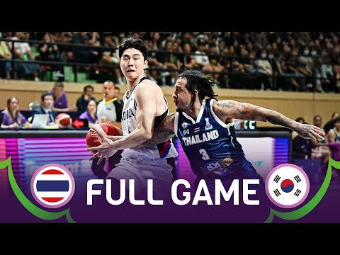 Thailand v Korea | Full Basketball Game | FIBA Asia Cup 2025 Qualifiers