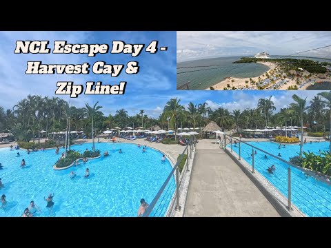 Thumbnail for Norwegian Escape Day 4 Vlog - Harvest Cay and Zip Line! #harvestcay