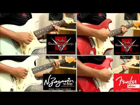 Fender CS 1968 x Fender  CS 1960 x NZaganin Two Tone x Fender Eric Clapton Fullertone Pickups
