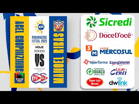 ACEL x Manoel Ribas – AO VIVO | 2ª Rodada – Jogo de Volta | Copa União 2025