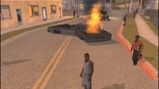 Vehicles suddenly flickering and teleporting funny glitch | GTA San Andreas
