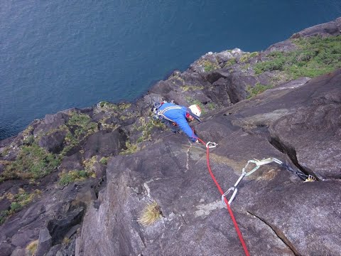 Rock Climbing Fiordland New Zealand Copper Point. "Straight Outta Lock Down"