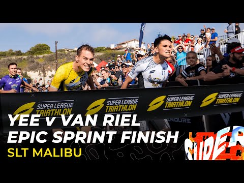 Unbelievable Triathlon Sprint Finish - Alex Yee Vs Marten Van Riel In Head To Head Race