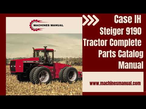 Case IH Steiger 9190 Tractor Parts Catalog Manual
