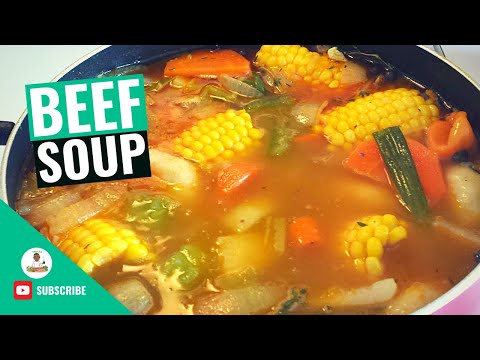 Beef Soup | Beef Soup Recipe | Jamaican Beef Soup | How to make Beef Soup | by @chefali1027