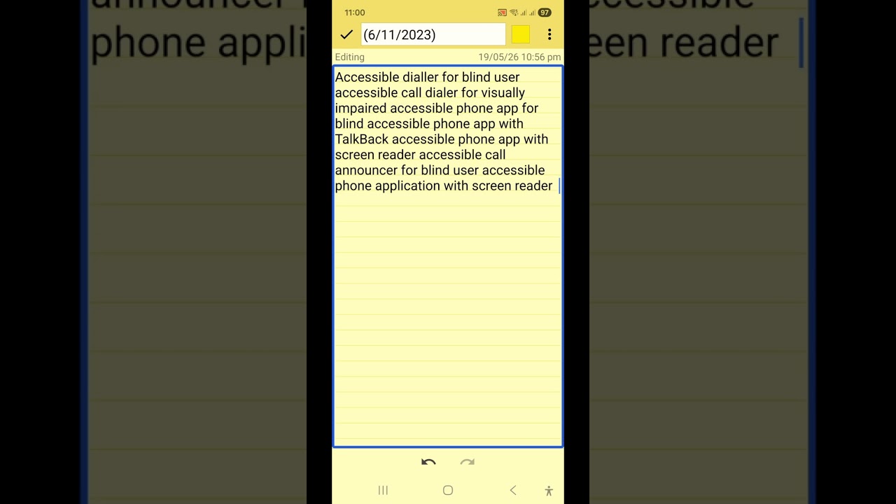 new Phone accessible call dialler app for blind call announcer tap and call auto speaker shortcut