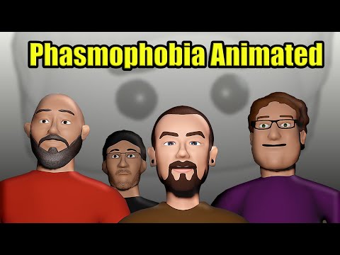 PHASMOPHOBIA ANIMATED Compilation - Markiplier, Jacksepticeye, Muyskerm, and Lordminion777