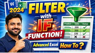 FILTER with IF Function in Excel 2024  Complete Urdu Tutorial