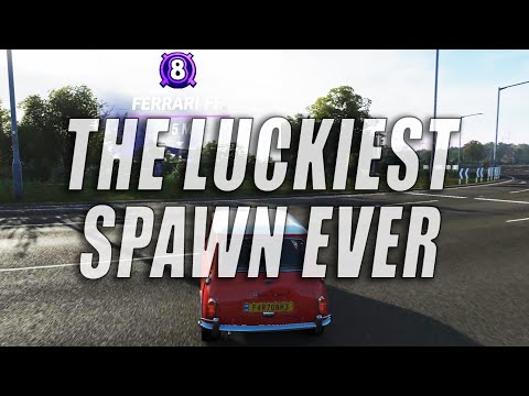I GOT THE LUCKIEST SPAWN EVER ON THE ELIMINATOR ON FORZA HORIZON 4