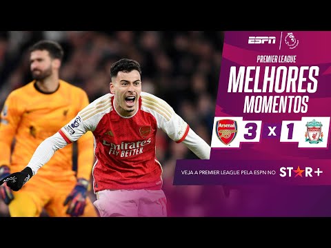 Gols e lances de Arsenal x Liverpool