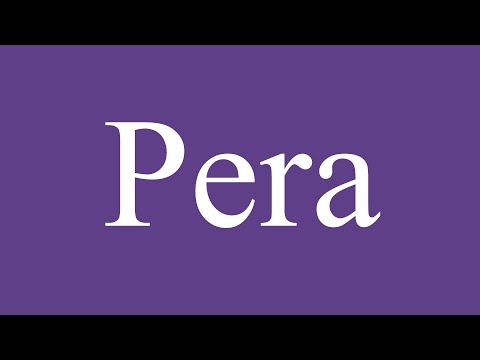 How To Pronounce ''Pera'' (Pear) Correctly in Spanish