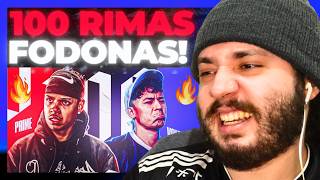100 RIMAS INACREDITÁVEIS! ☠️ | REACT BAUEB