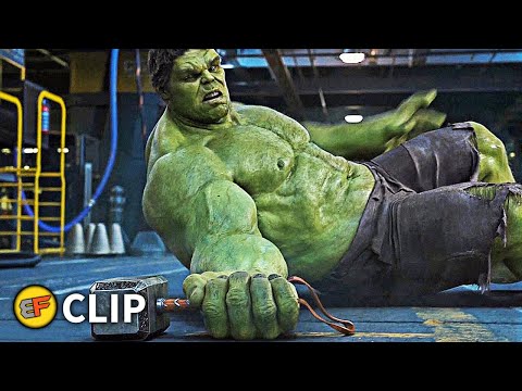 Hulk Chasing Black Widow - Thor vs Hulk - Helicarrier Fight | The Avengers (2012) Movie Clip HD 4K