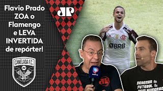 Flamengo faz Flavio Prado levar invertida de repórter ao vivo