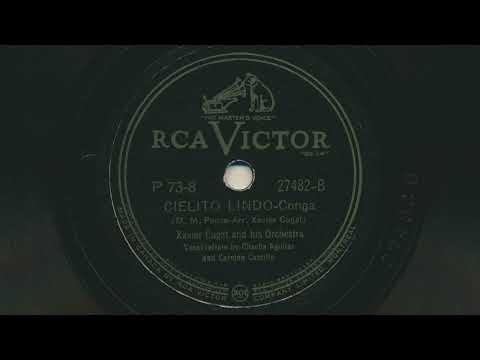 1941 XAVIER CUGAT Cielito Lindo CHACHA AGUILAR and CARMEN CASTILO vocals - 78 RPM Record