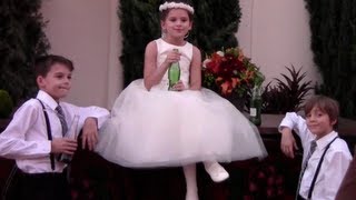 A Flower Girl and Two RingBearers  |  KITTIESMAMA