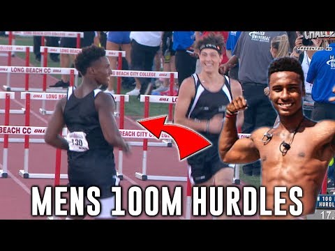 Deestroying wins Mens 100m Hurdles running BACKWARDS beating funnymike & RackaRacka