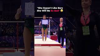 She Did Well For Someone Who Hates Bars 😂 #gymnastics #funny #gymnast #unevenbars
