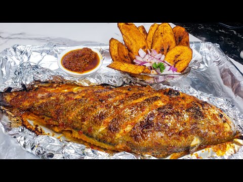 Extra Tasty and Juicy Oven Grilled Fish in a Foil | Oven Grilled Croaker Fish