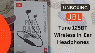 Video thumbnail for Unboxing JBL Tune 125BT Wireless In-Ear Headphones #jbl #headphone #wirelessheadphone by Najla Tech