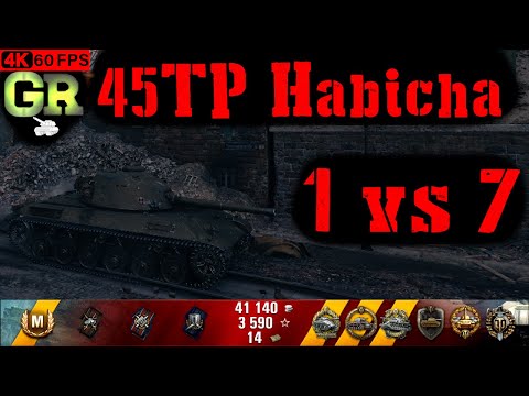 World of Tanks 45TP Habicha Replay - 9 Kills 3.8K DMG(Patch 1.4.0)