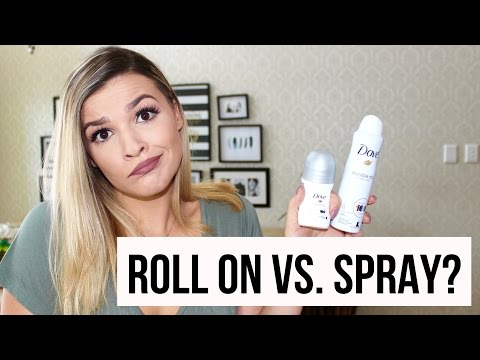 ROLL ON VS. SPRAY ON DEODORANT???